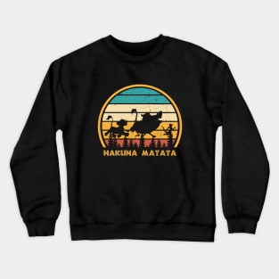 Hakuna Matata Lion Vintage Crewneck Sweatshirt